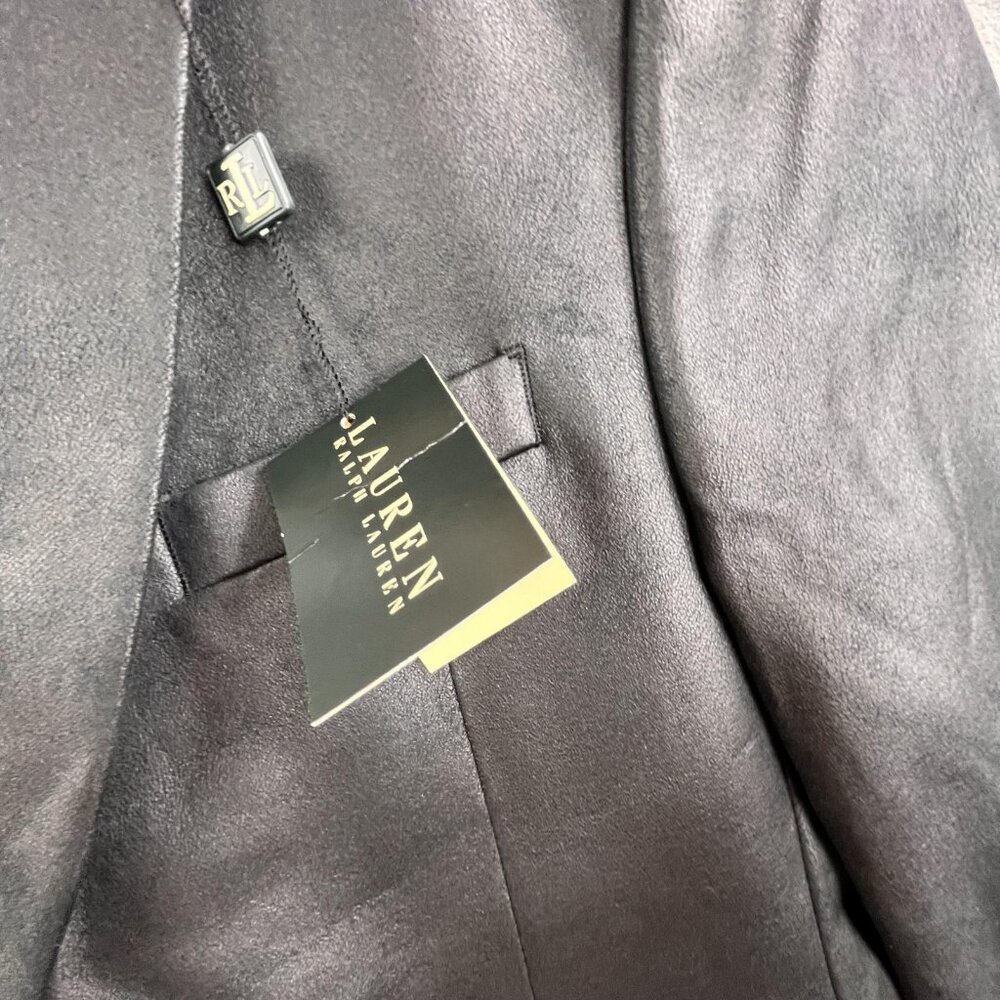 Lauren Ralph Lauren Blazer Mens 42R Black Two Button Sport Coat Jacket New Tags - Picture 11 of 14